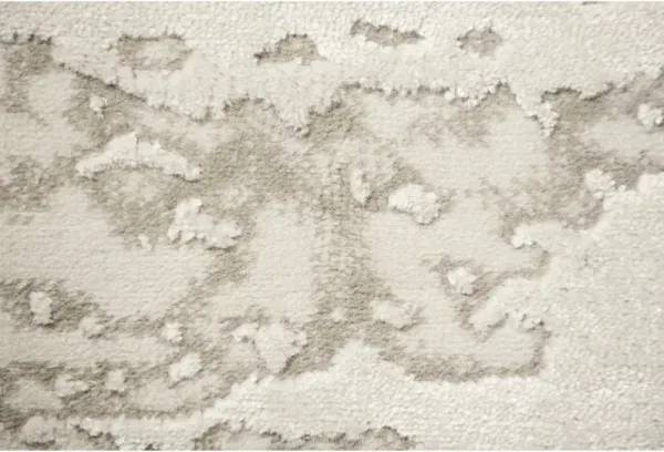 CAMILA Grey/Off-white Rectangle 2'6" x 10 ft Rug