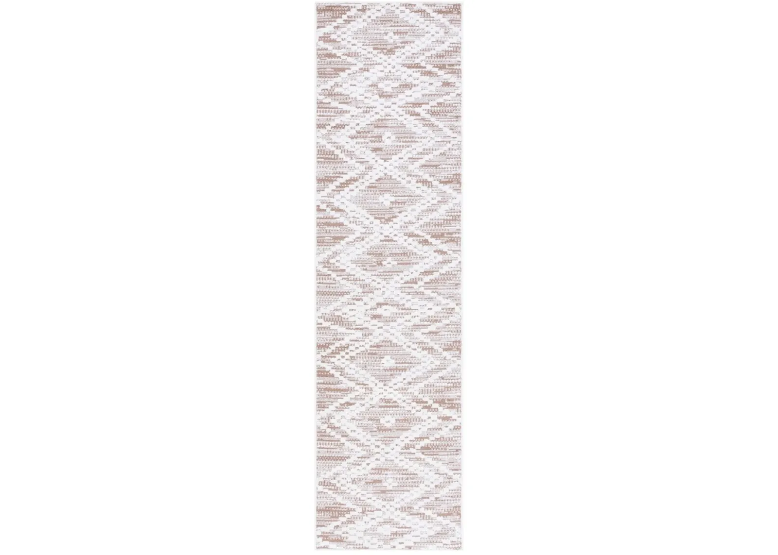 ALAMO 717 Brown 2'-2' X 8' Runner Rug