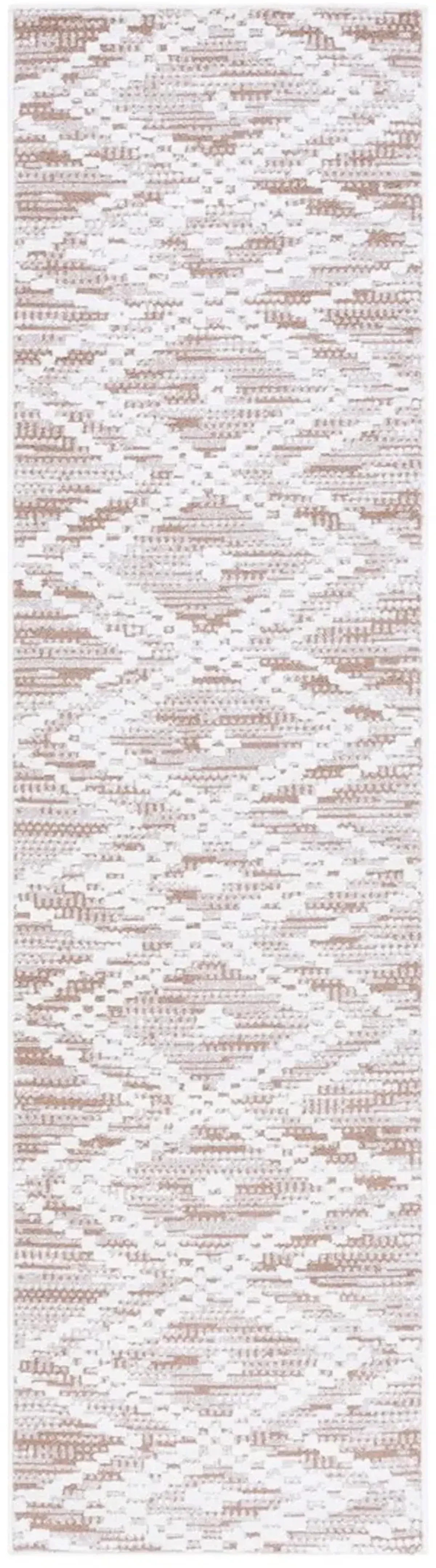 ALAMO 717 Brown 2'-2' X 8' Runner Rug