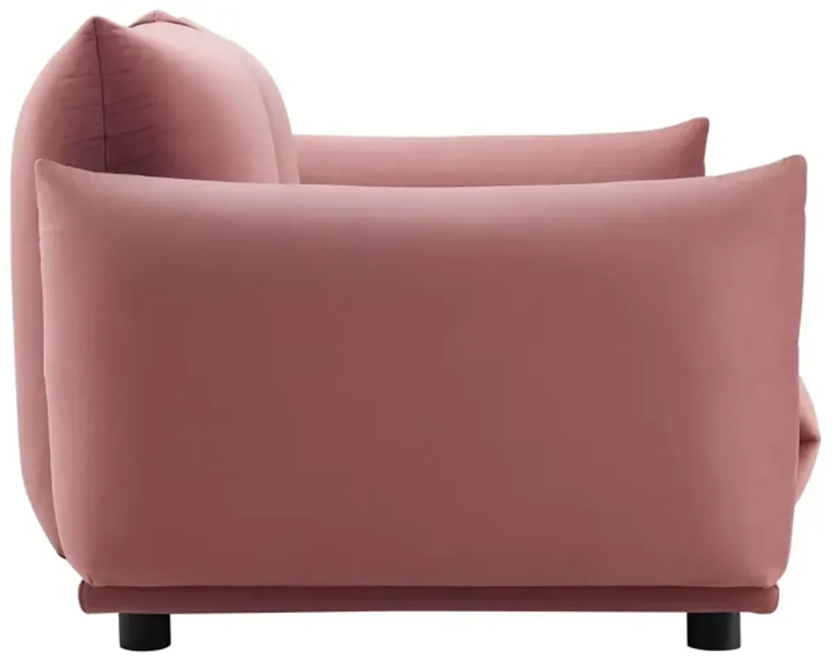 Copious Performance Velvet Loveseat