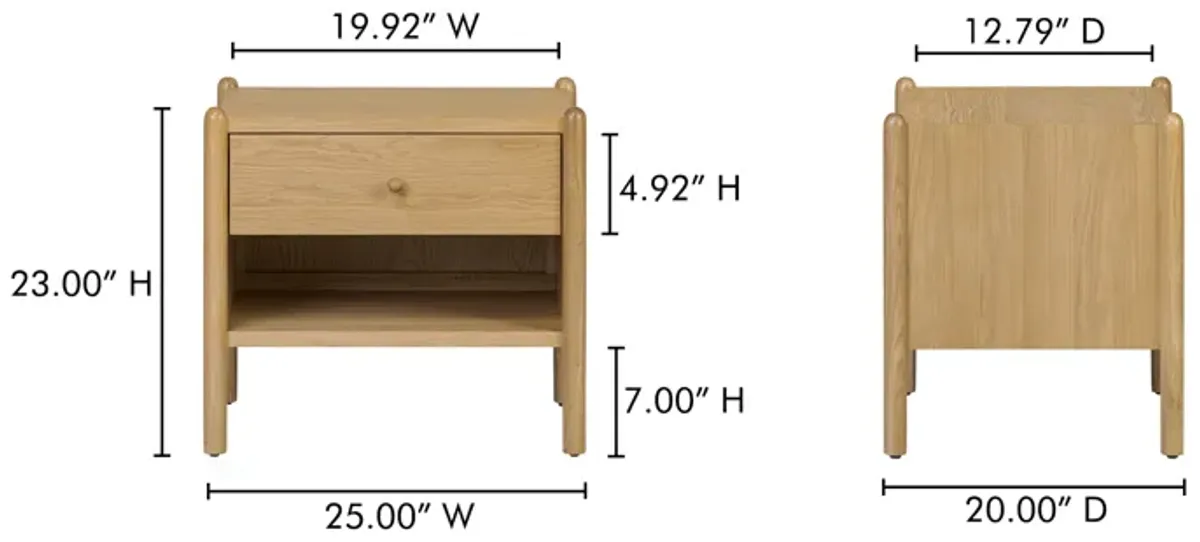 Billy Nightstand Natural