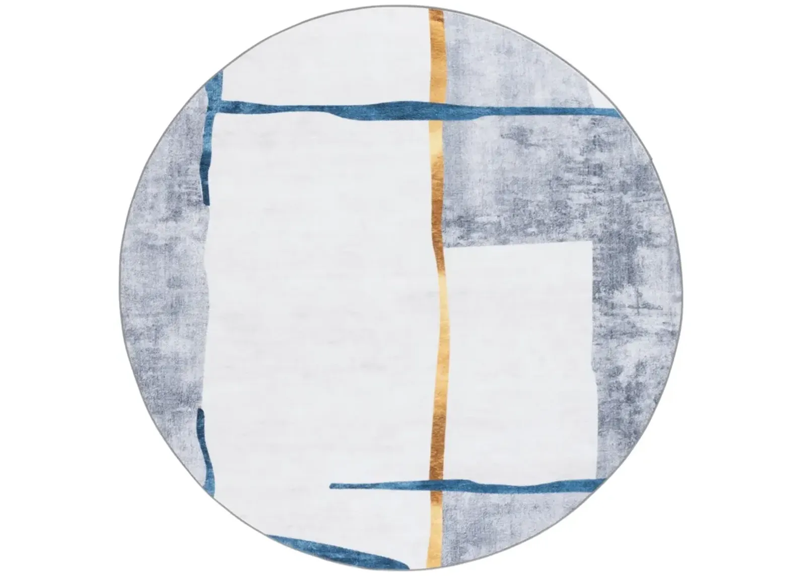 SANTA MONICA 820 GREY  6' x 6' Round Round Rug