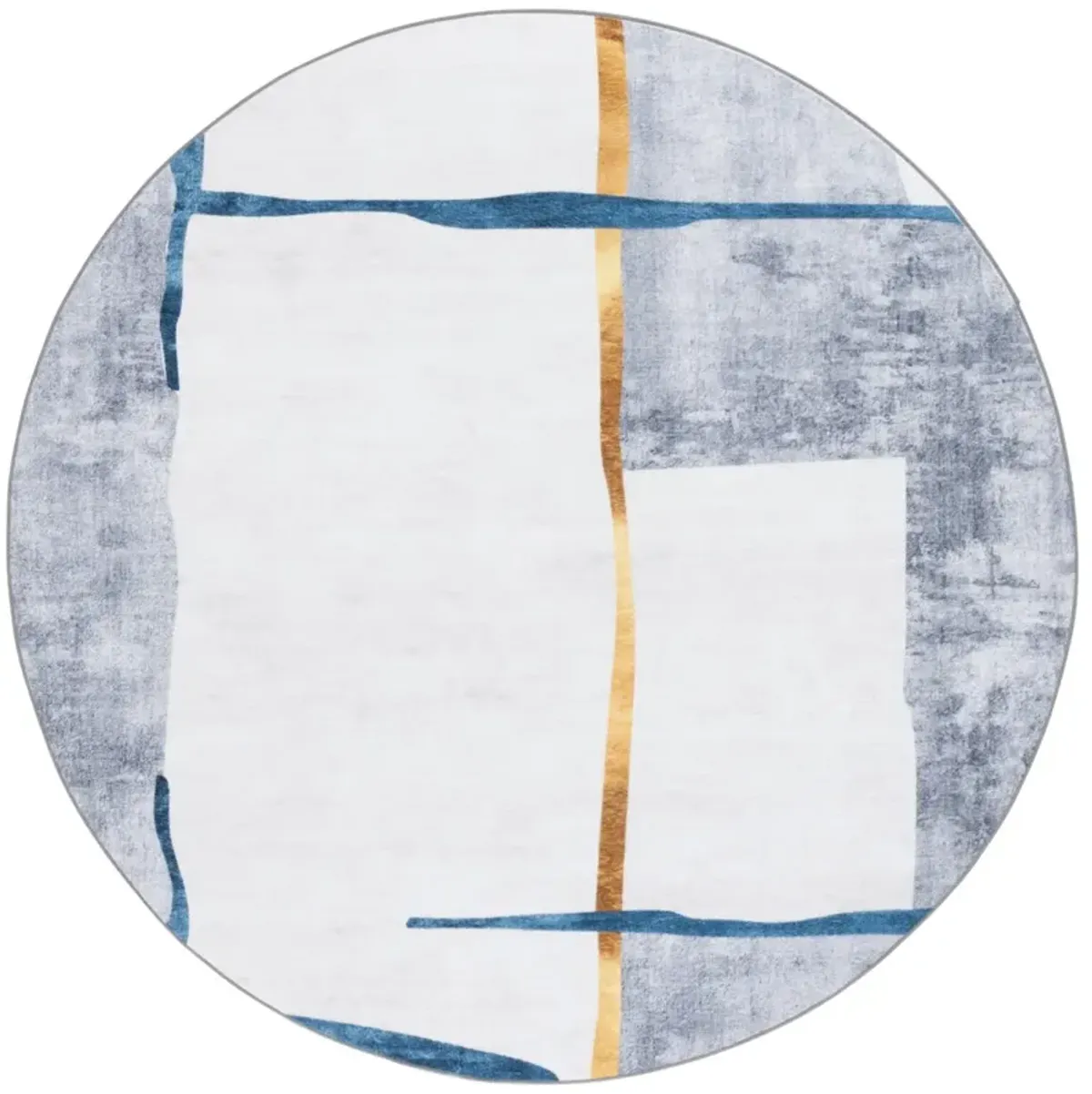 SANTA MONICA 820 GREY  6' x 6' Round Round Rug