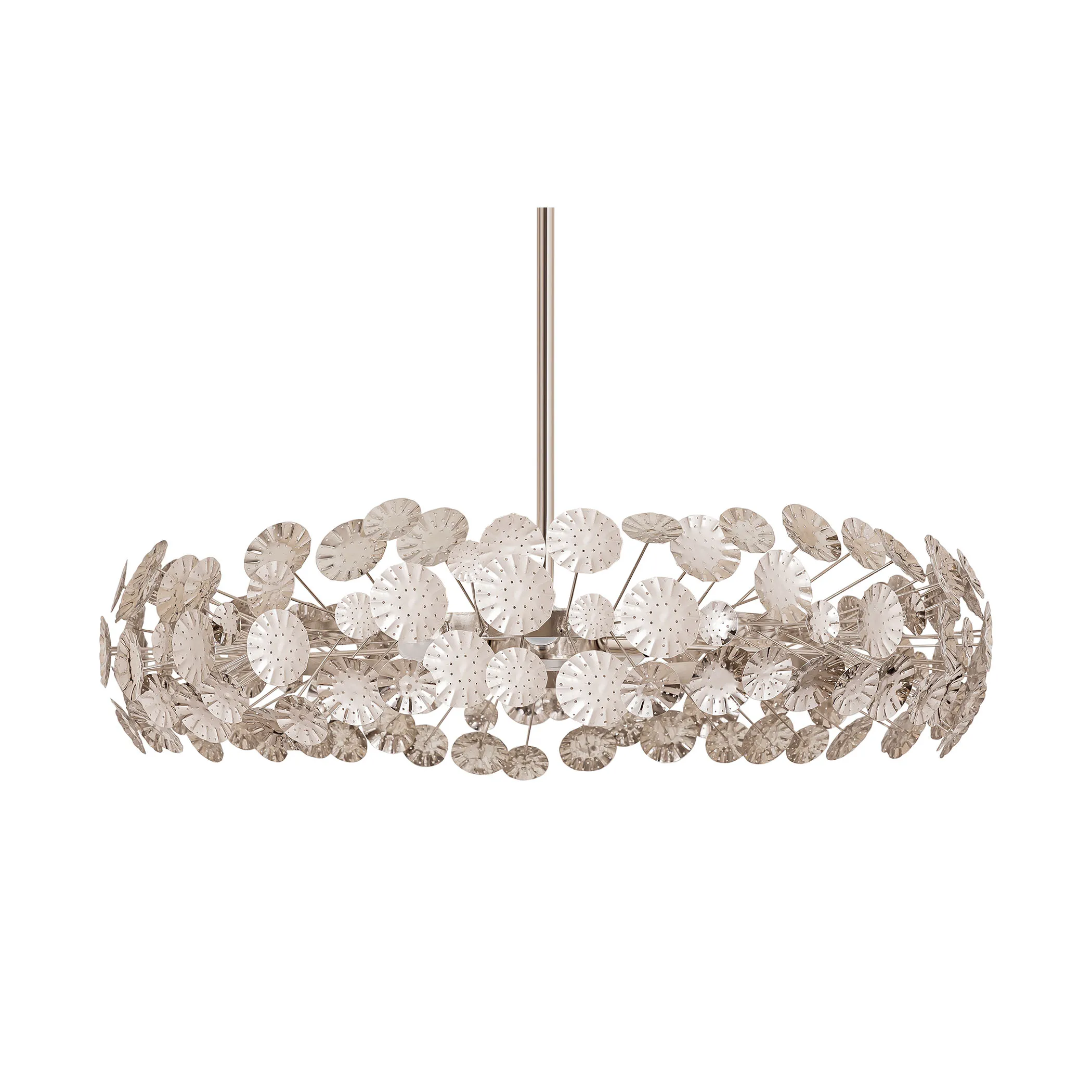 Camora 37" Wide 5-Light Pendant - Nickel