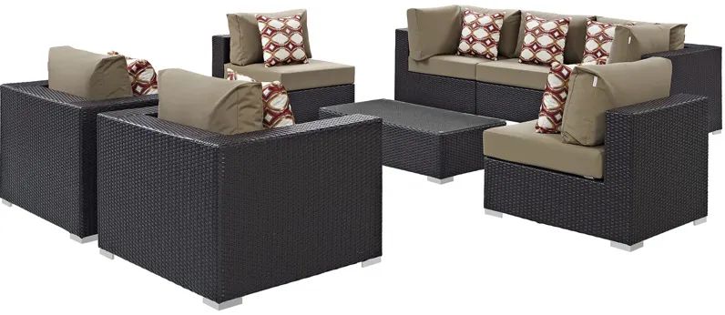 Convene 8 Piece Outdoor Patio Sectional Set