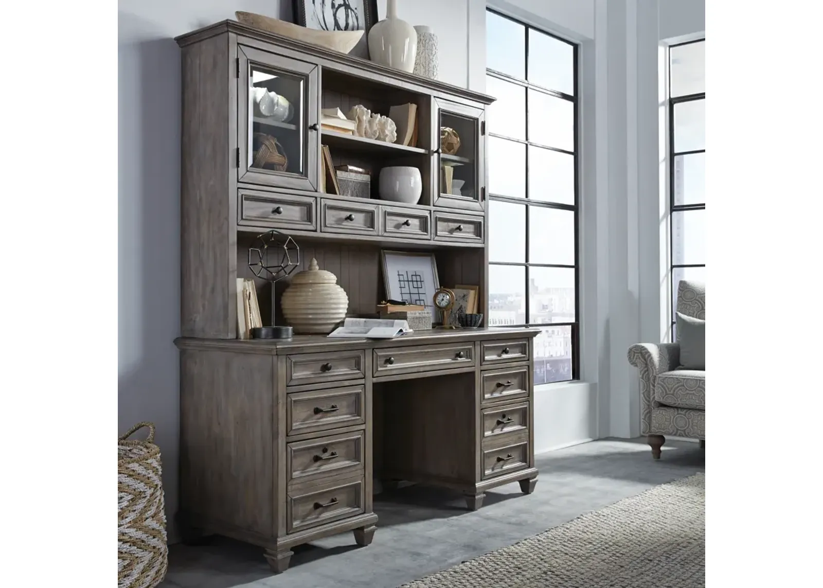 Lancaster Credenza with Hutch