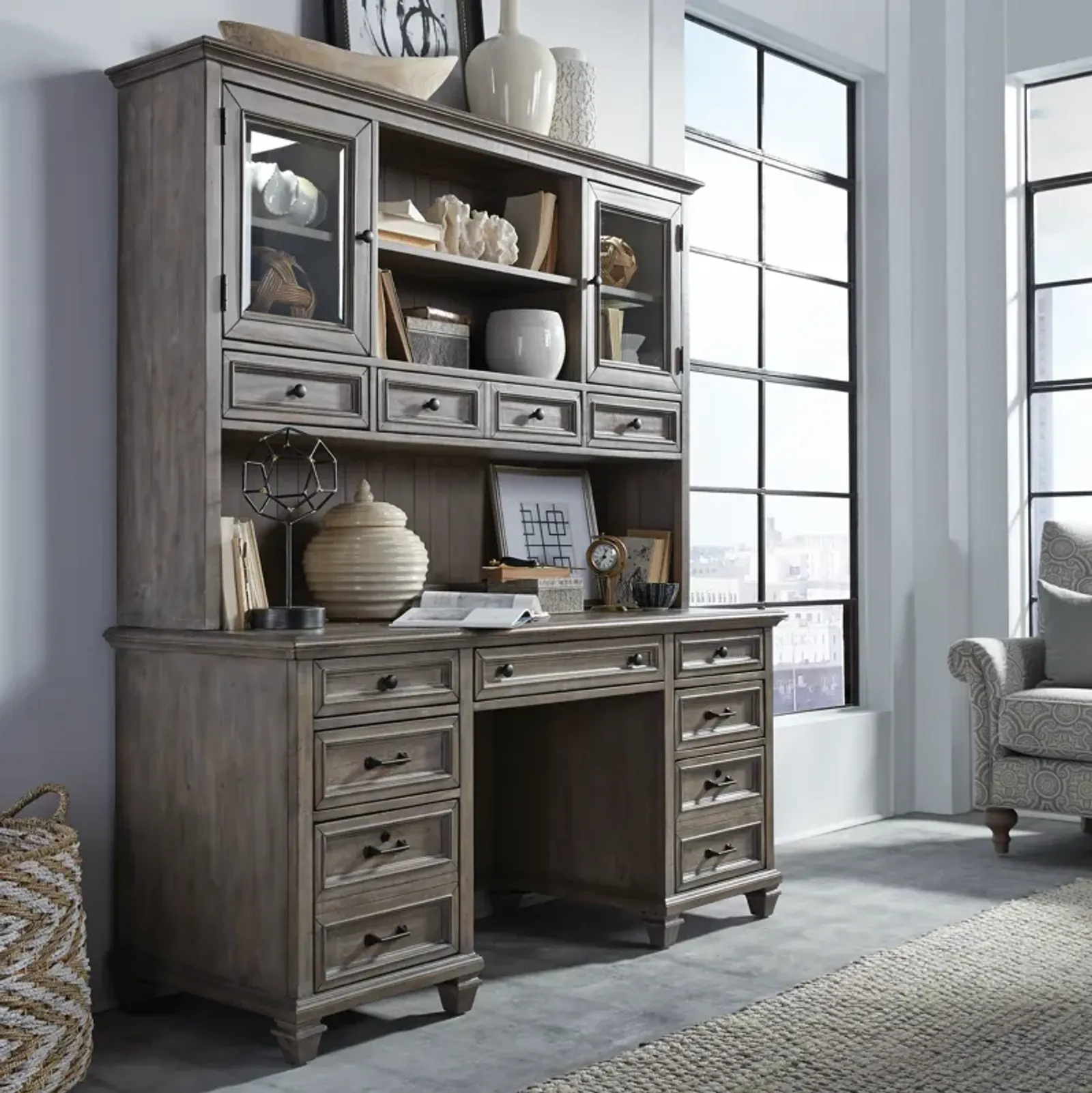 Lancaster Credenza with Hutch