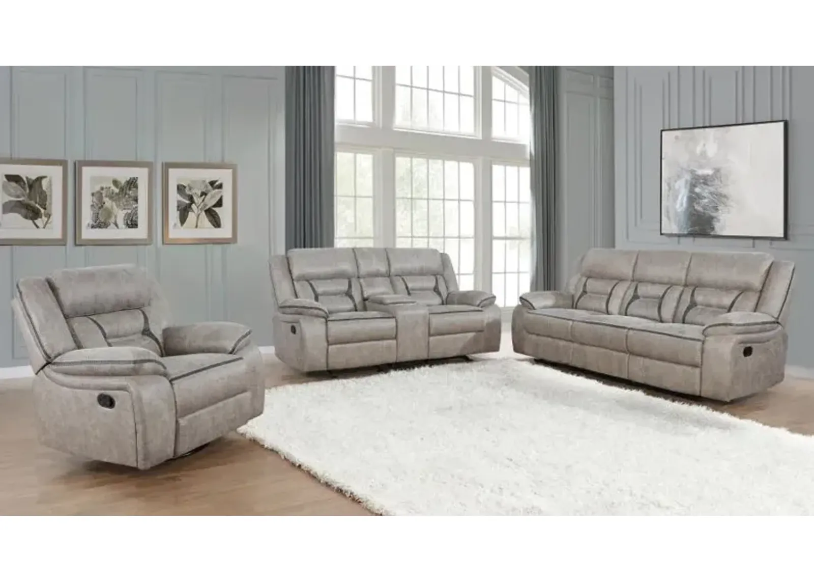 Greer Upholstered Tufted Living Room Set