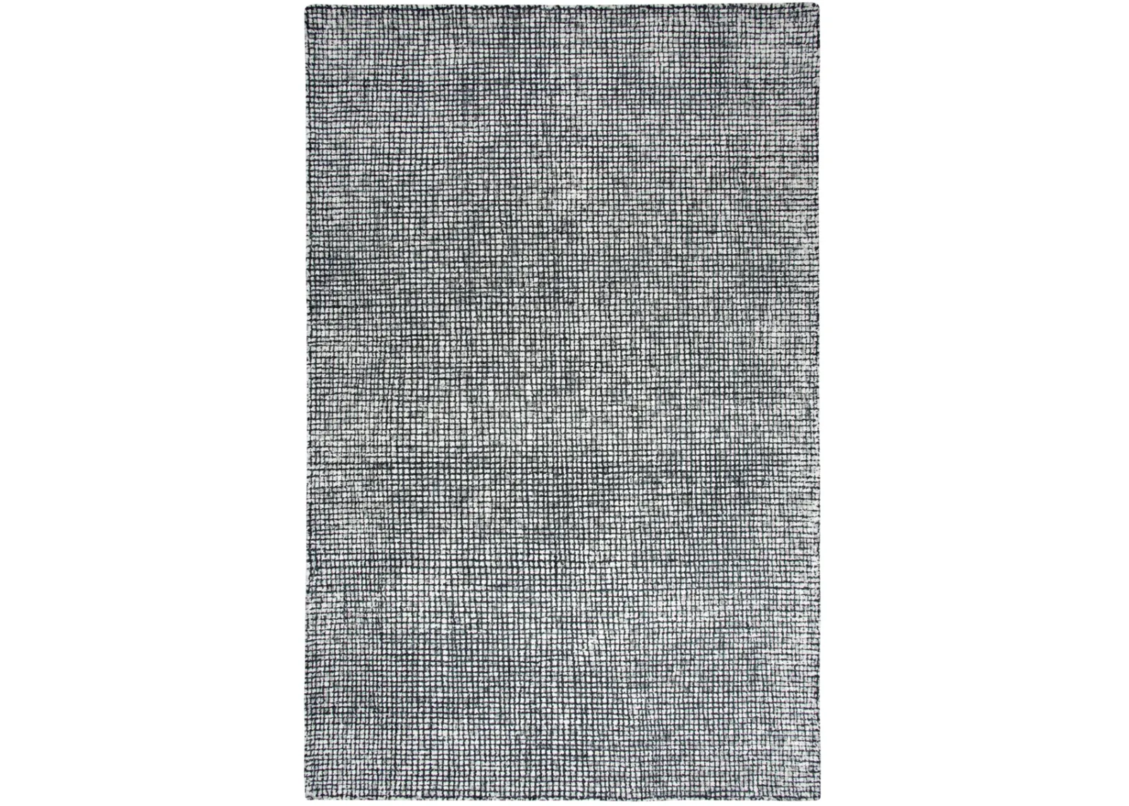 Talbot Black/White Tweed Wool 5' x 8' Rectangle Rug