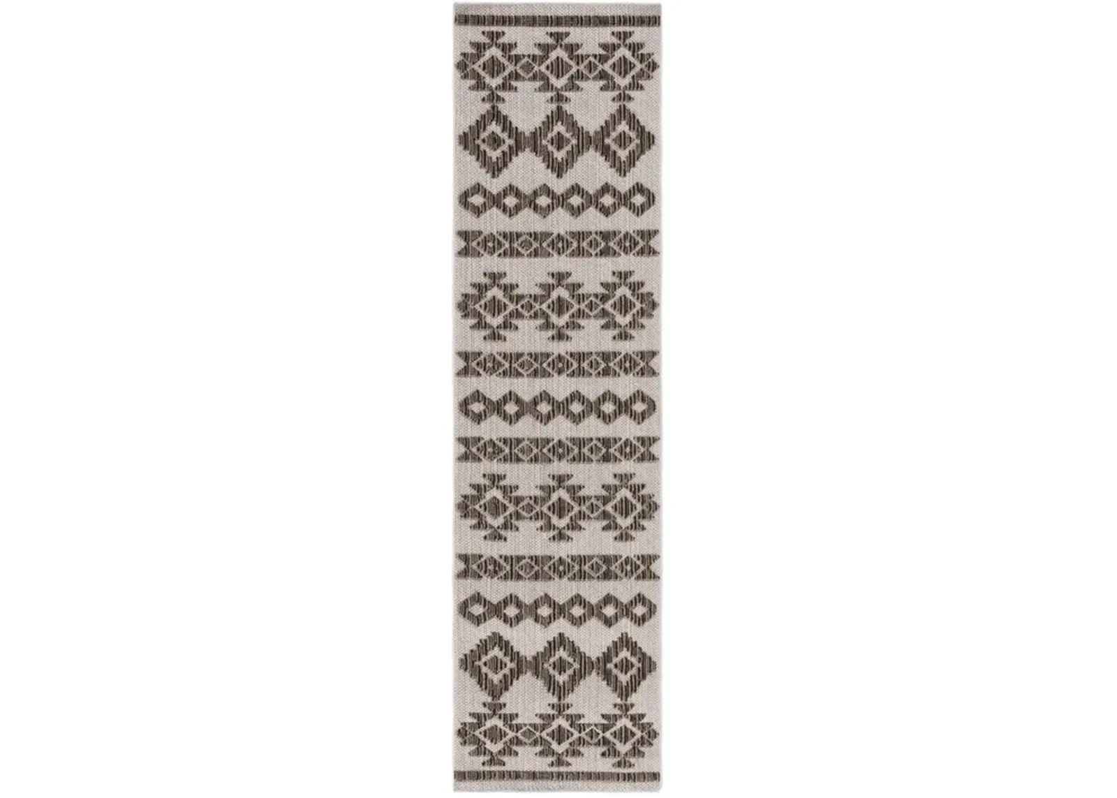 GLOBAL 210 Beige 2'-2' X 8' Runner Rug