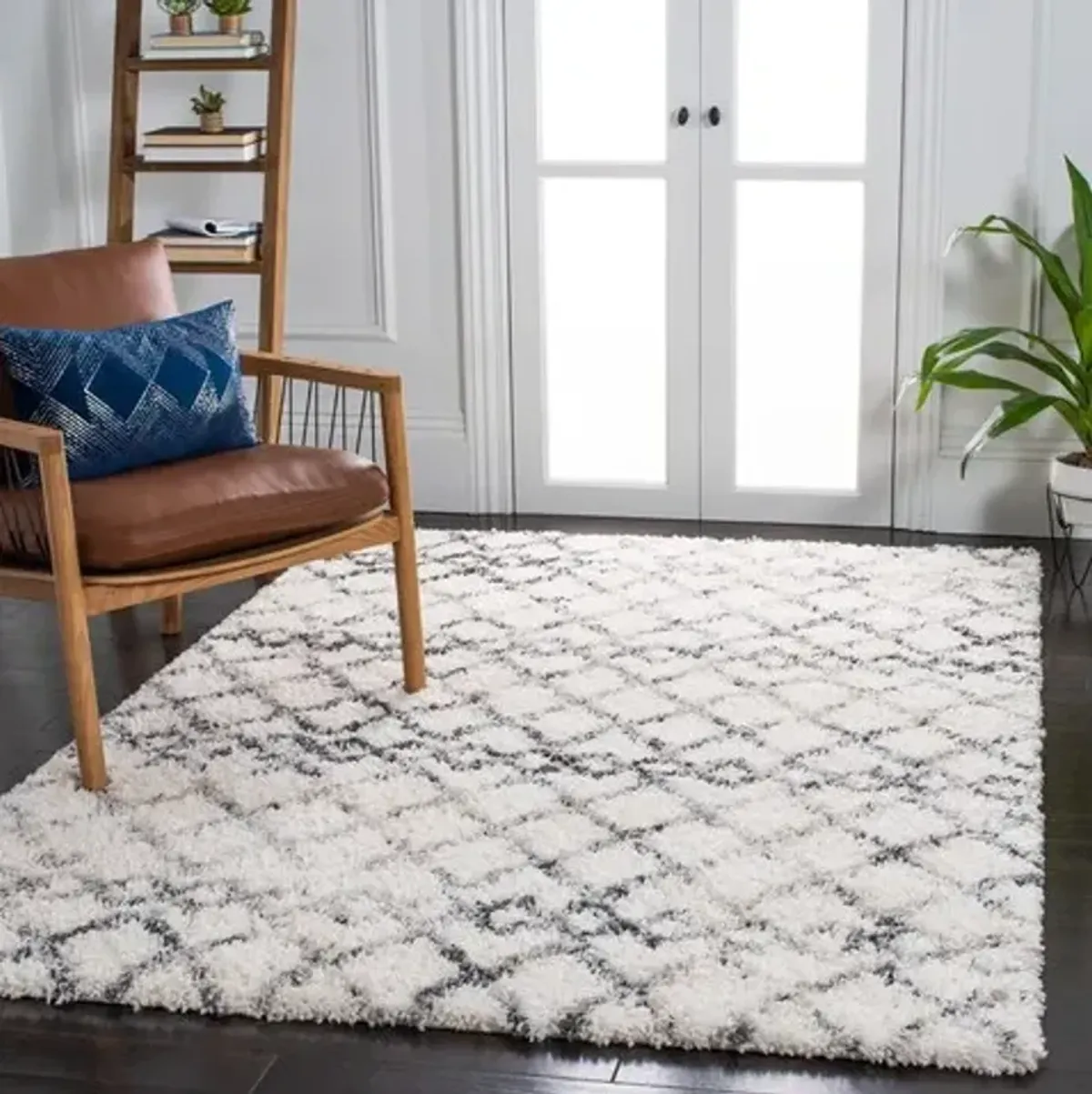 FONTANA SHAG Small Rectangle Power Loomed 4' X 6' Rug