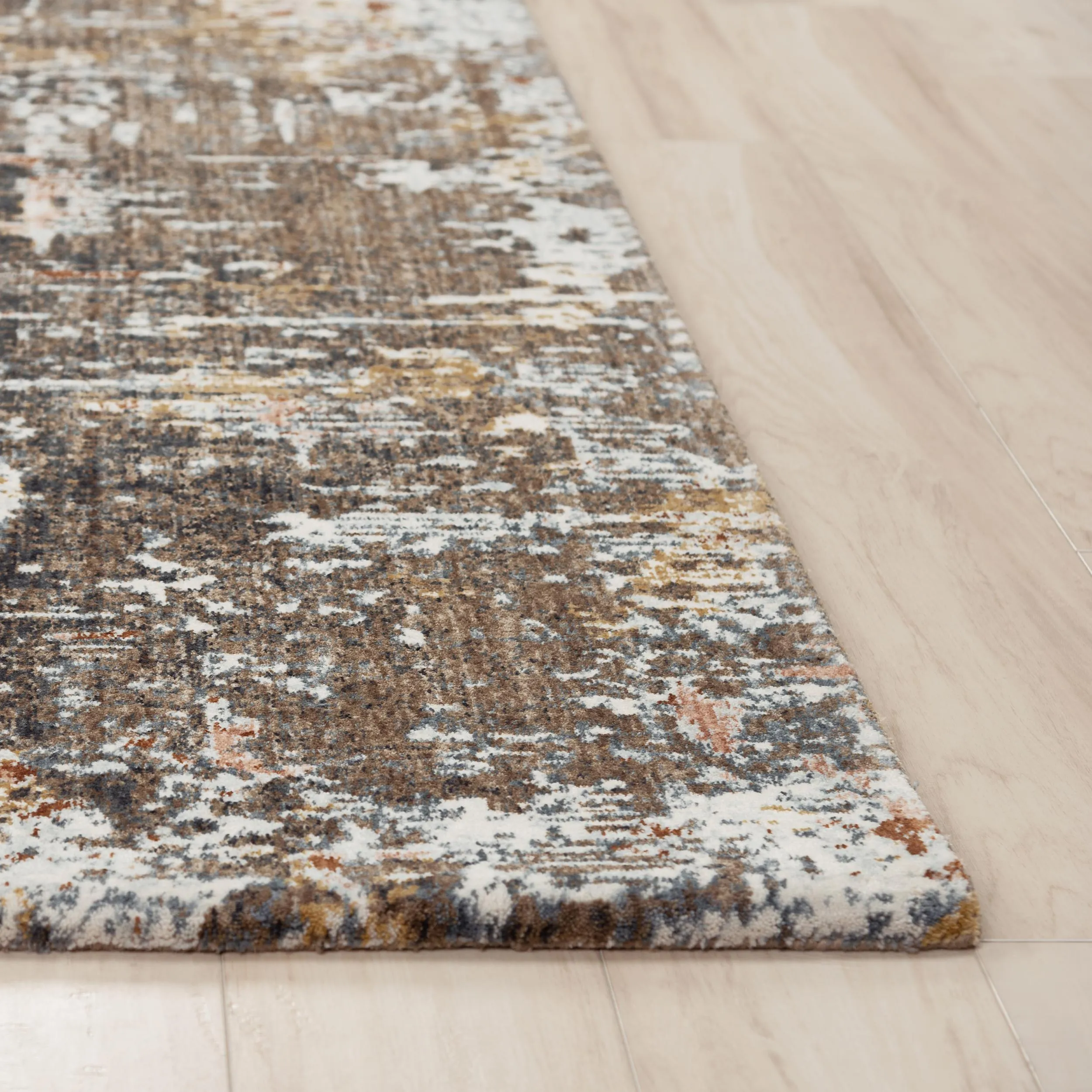 Jasper Multi Abstract Recycled Polyester 5'2" x 7'9" Rectangle Rug