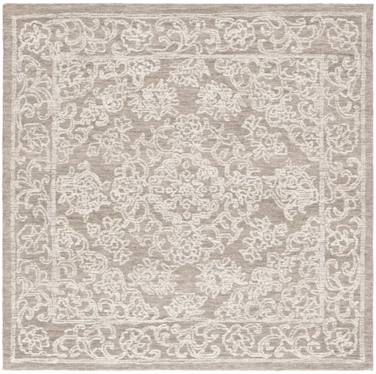 EBONY 308 IVORY  6' x 6' Square Square Rug