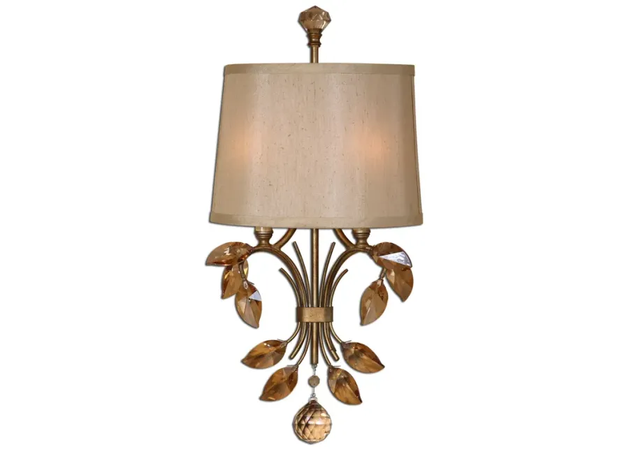 Alenya 2 Light Gold Wall Sconce