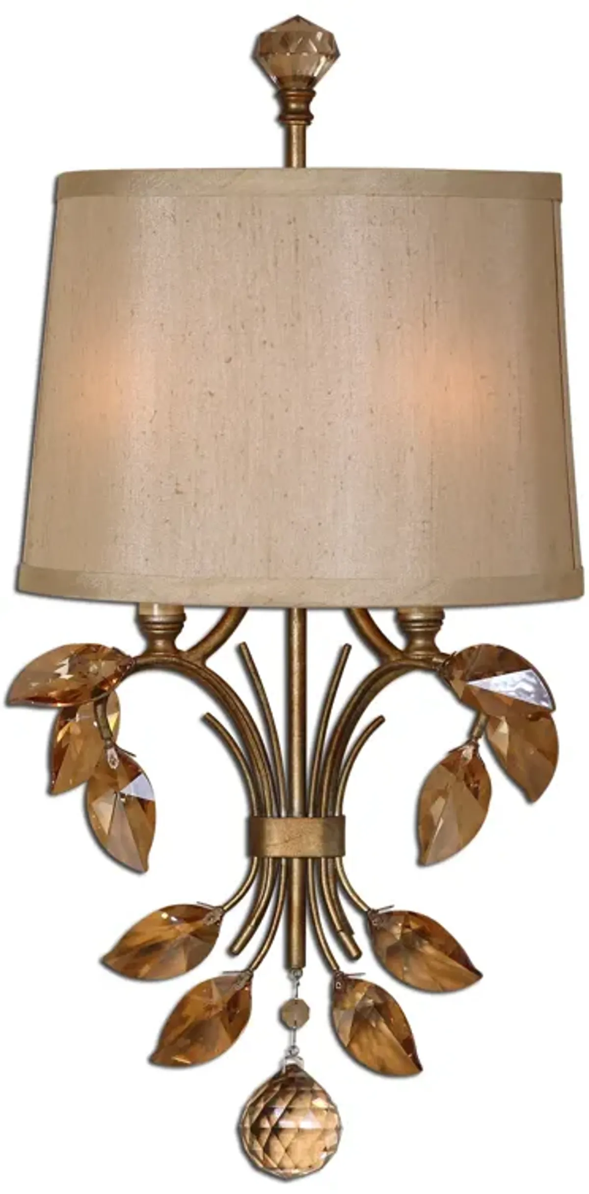 Alenya 2 Light Gold Wall Sconce