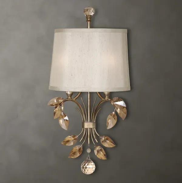 Alenya 2 Light Gold Wall Sconce