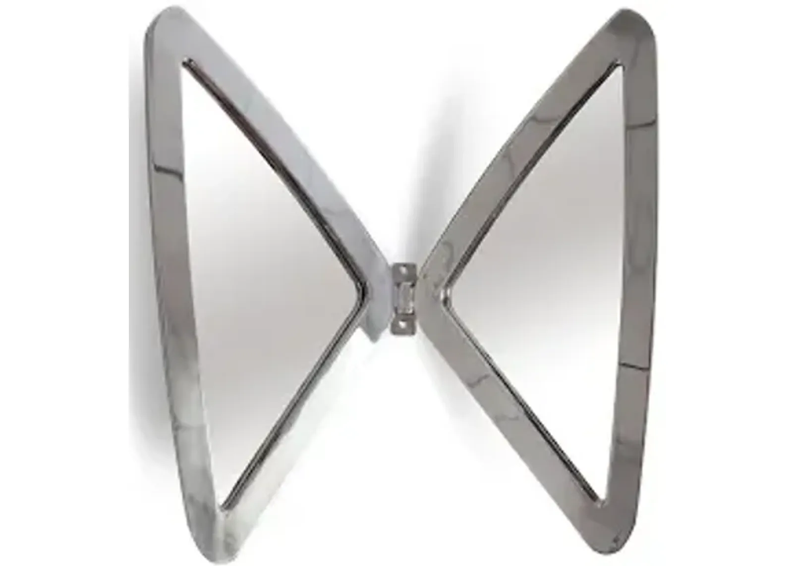 butterfly mirror, stainless steel