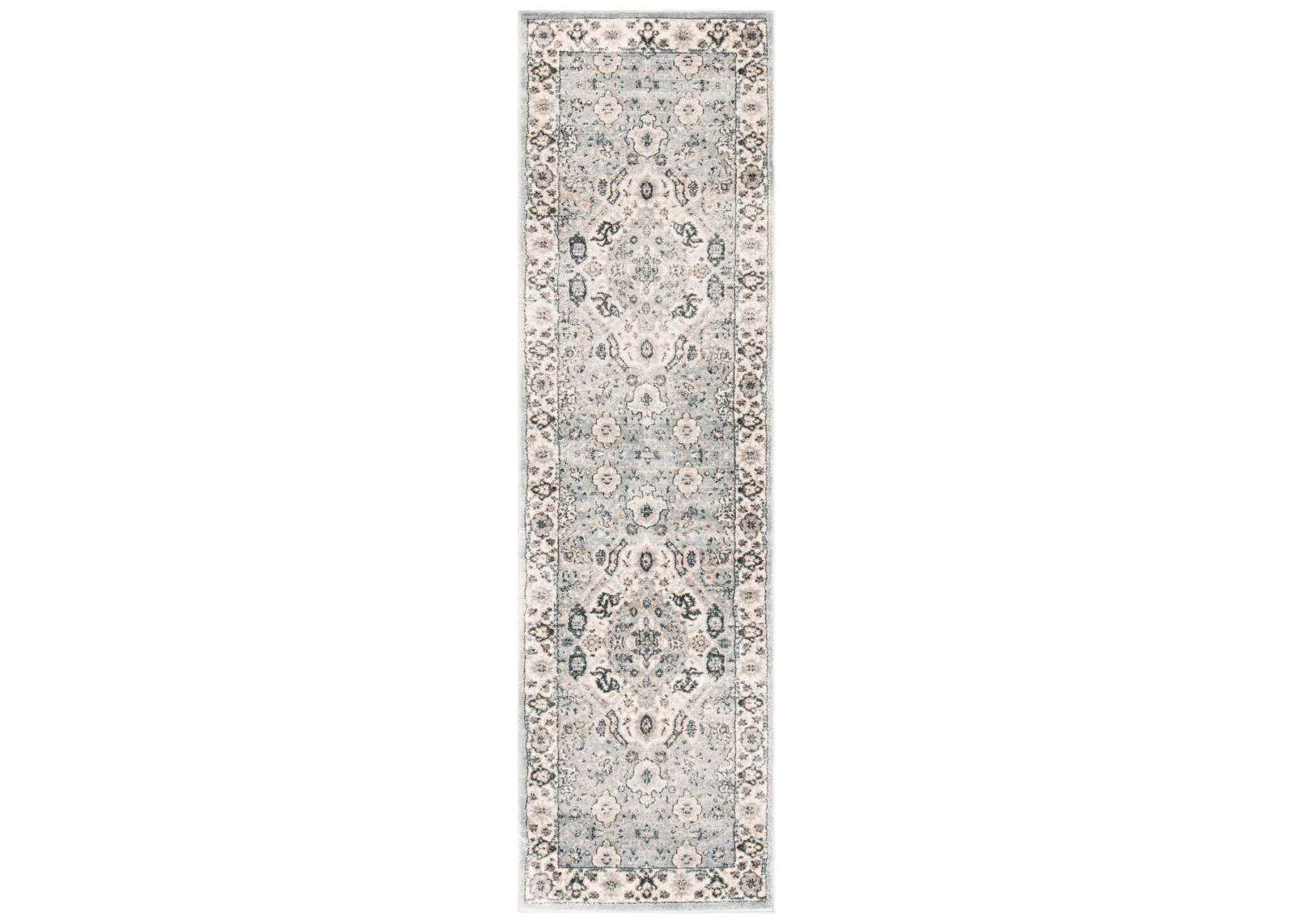 ISABELLA 916 CREAM  2'-2' x 17' Runner Rug