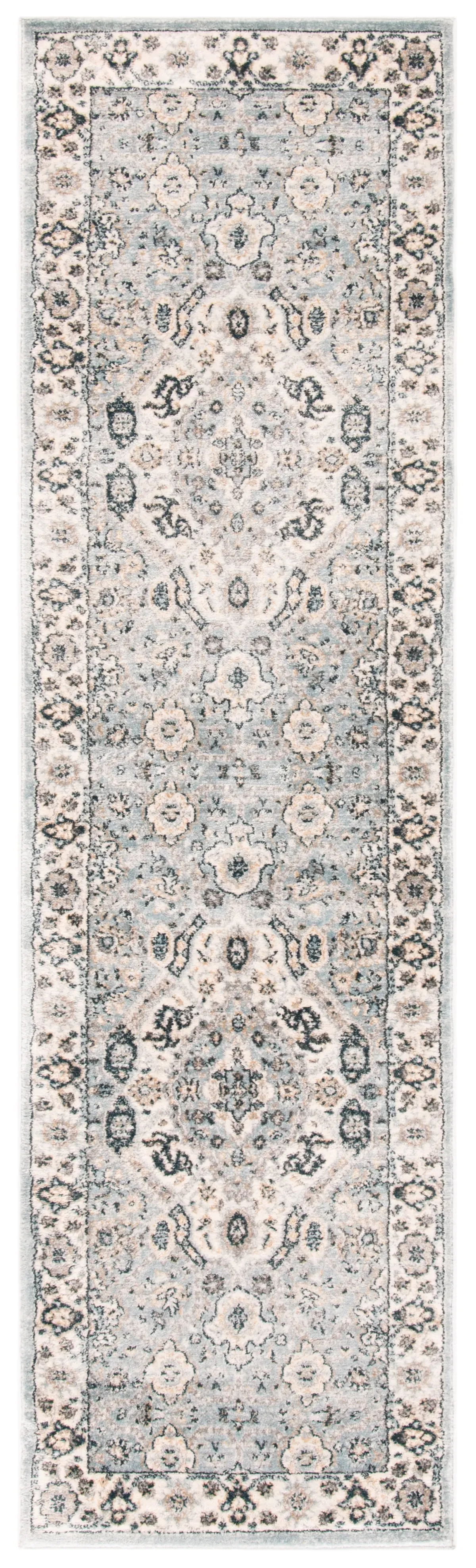 ISABELLA 916 CREAM  2'-2' x 17' Runner Rug