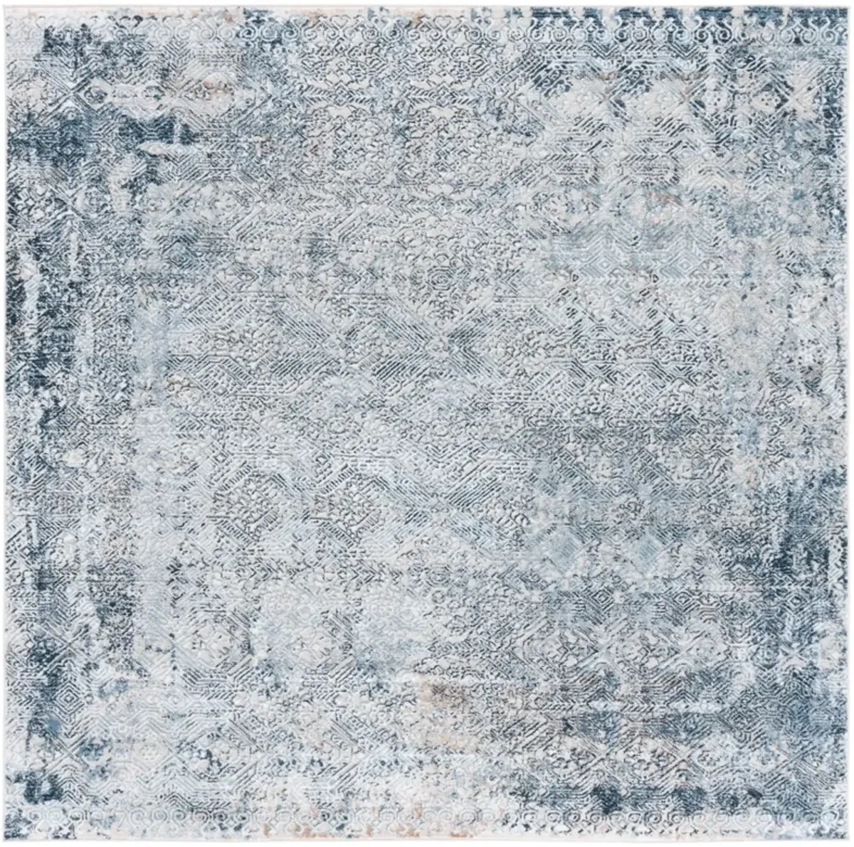 PARKER 119 BLUE  6'-7' x 6'-7' Square Square Rug