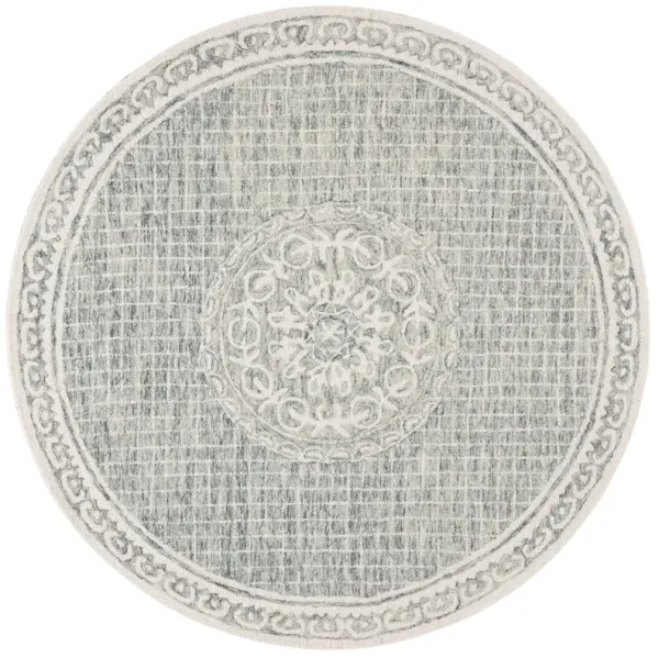 EBONY Hand Tufted 6' x 6' Round area rug