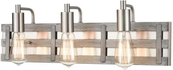 Brigantine 23" Wide 3-Light Vanity Light - Weathered Driftwood