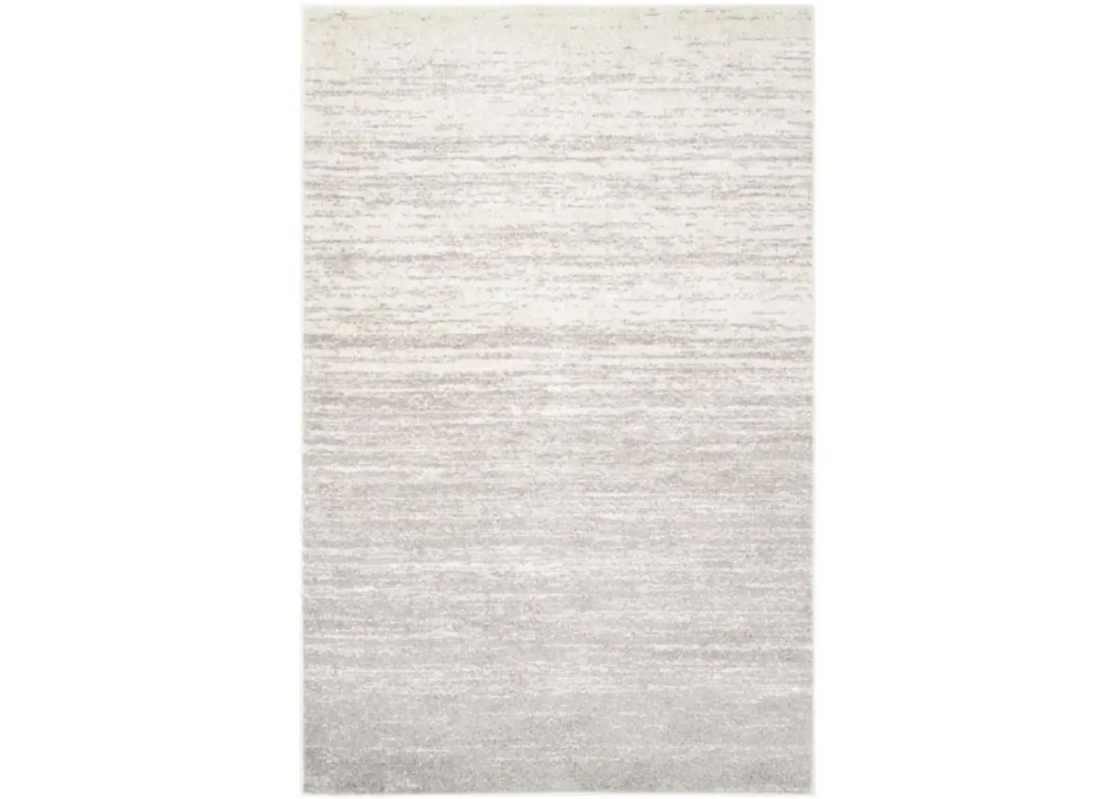 Adirondack Contemporary Ivory / Silver 2'-6" X 22' Powerloomed Rug