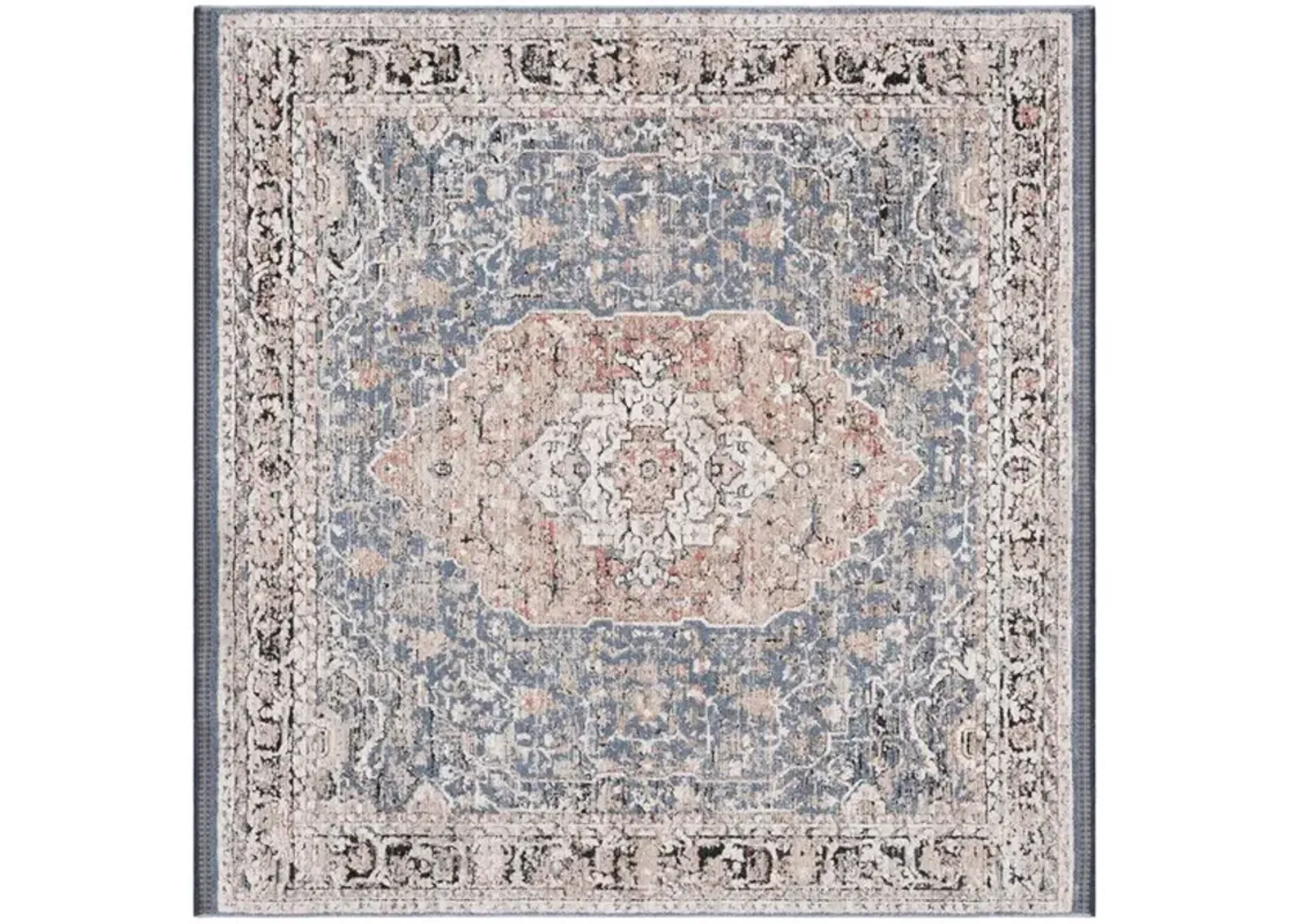 VIVALDI 565 Blue  6'-7' X 6'-7' Square Square Rug