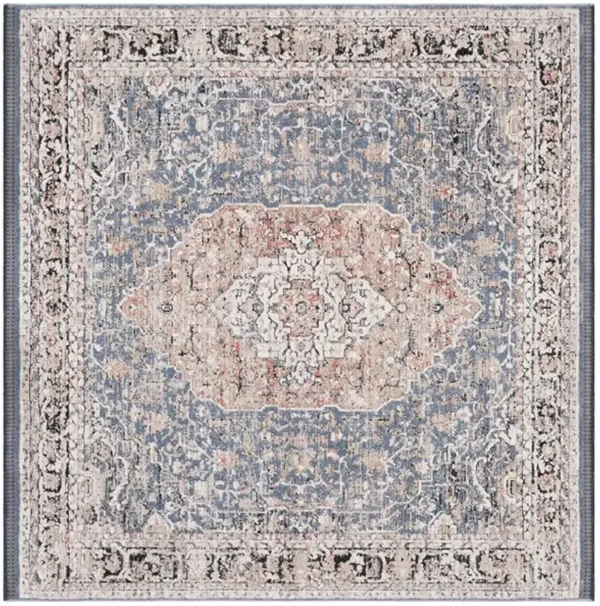 VIVALDI 565 Blue  6'-7' X 6'-7' Square Square Rug