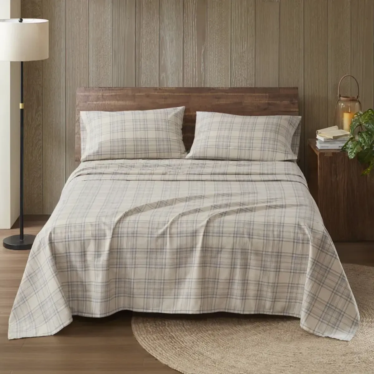 100% Cotton Flannel Printed Sheet Set
