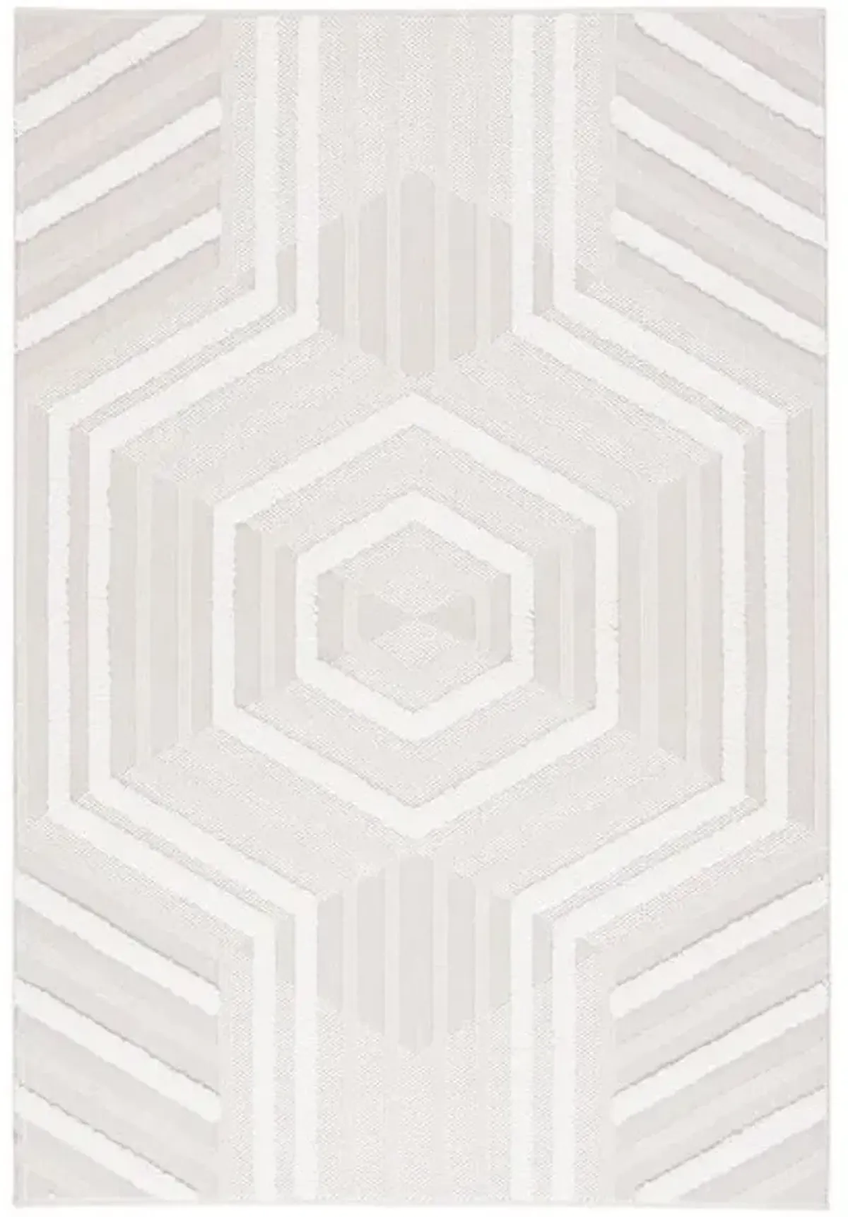 TRENDS 114 Beige 5'-3' X 7'-6' Medium Rectangle Rug