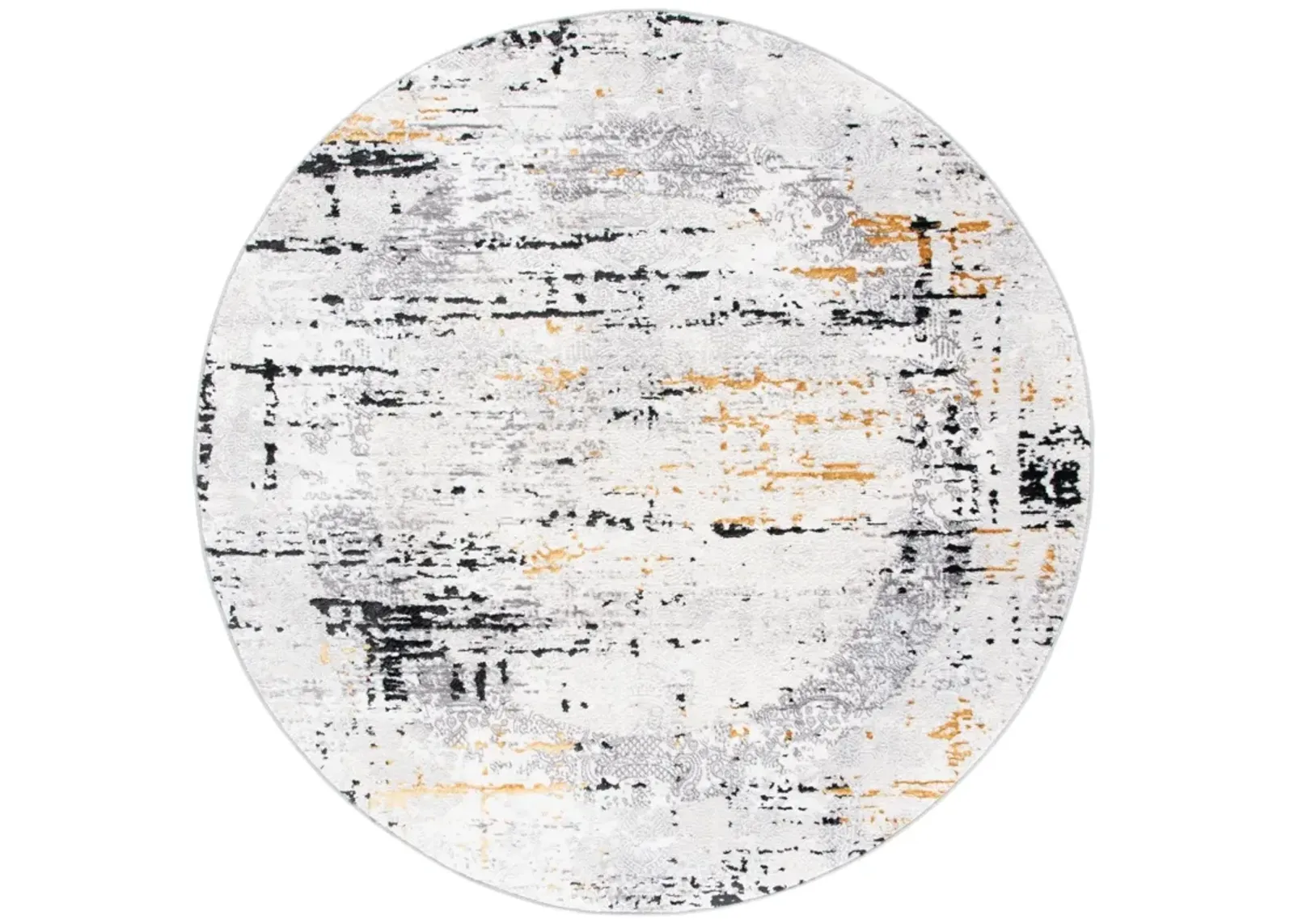 AMELIA 271 GREY  3' x 3' Round Round Rug