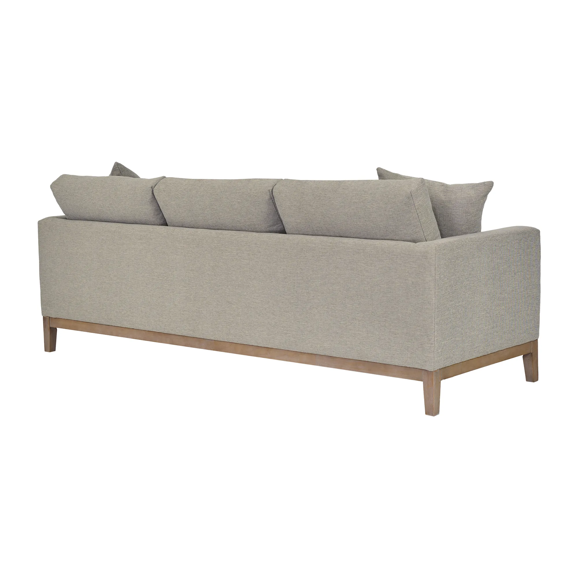 Donna 93" Upholstered Sofa in Platinum Gray