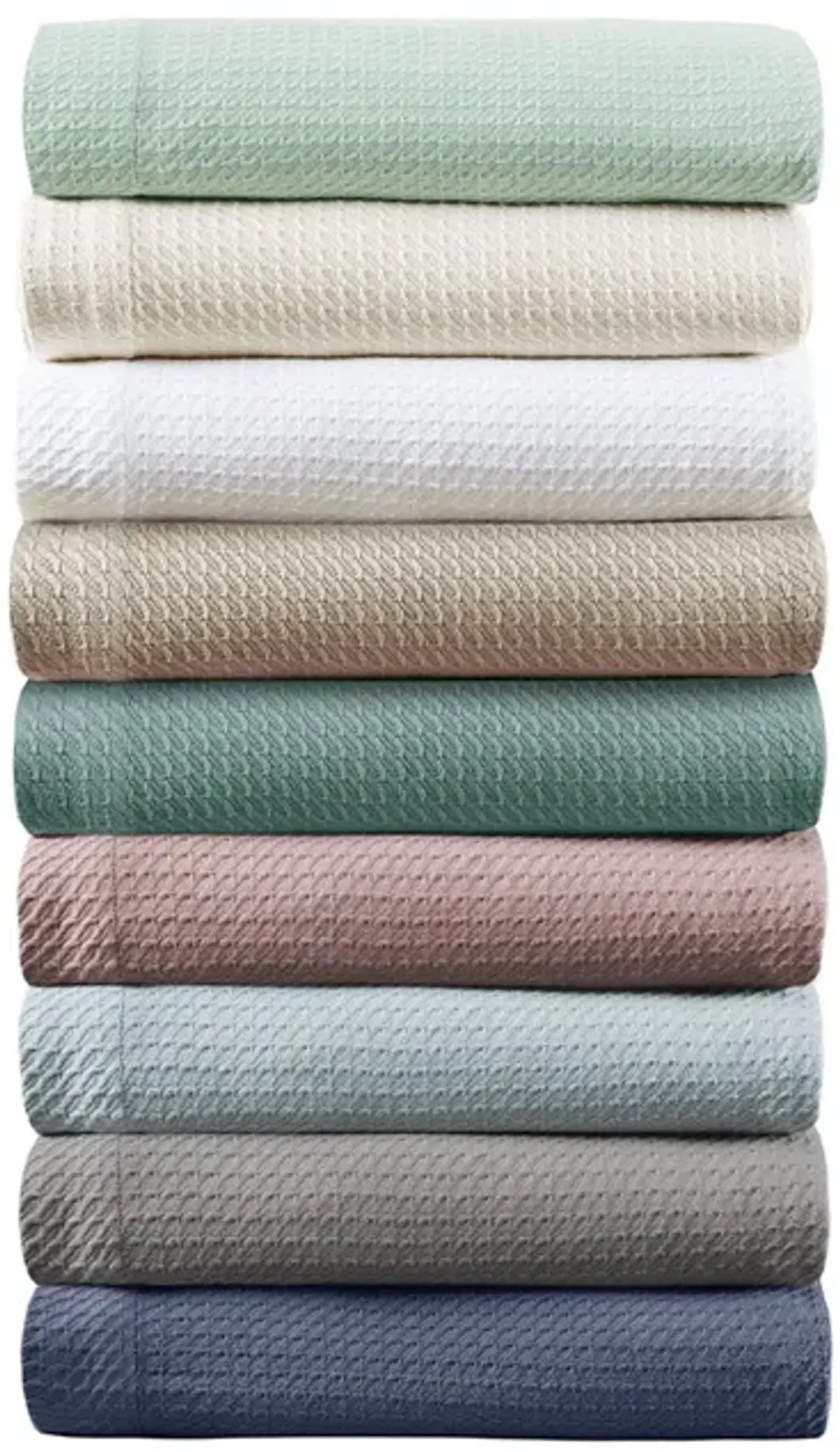 Madison Park Egyptian Cotton Seafoam Blanket