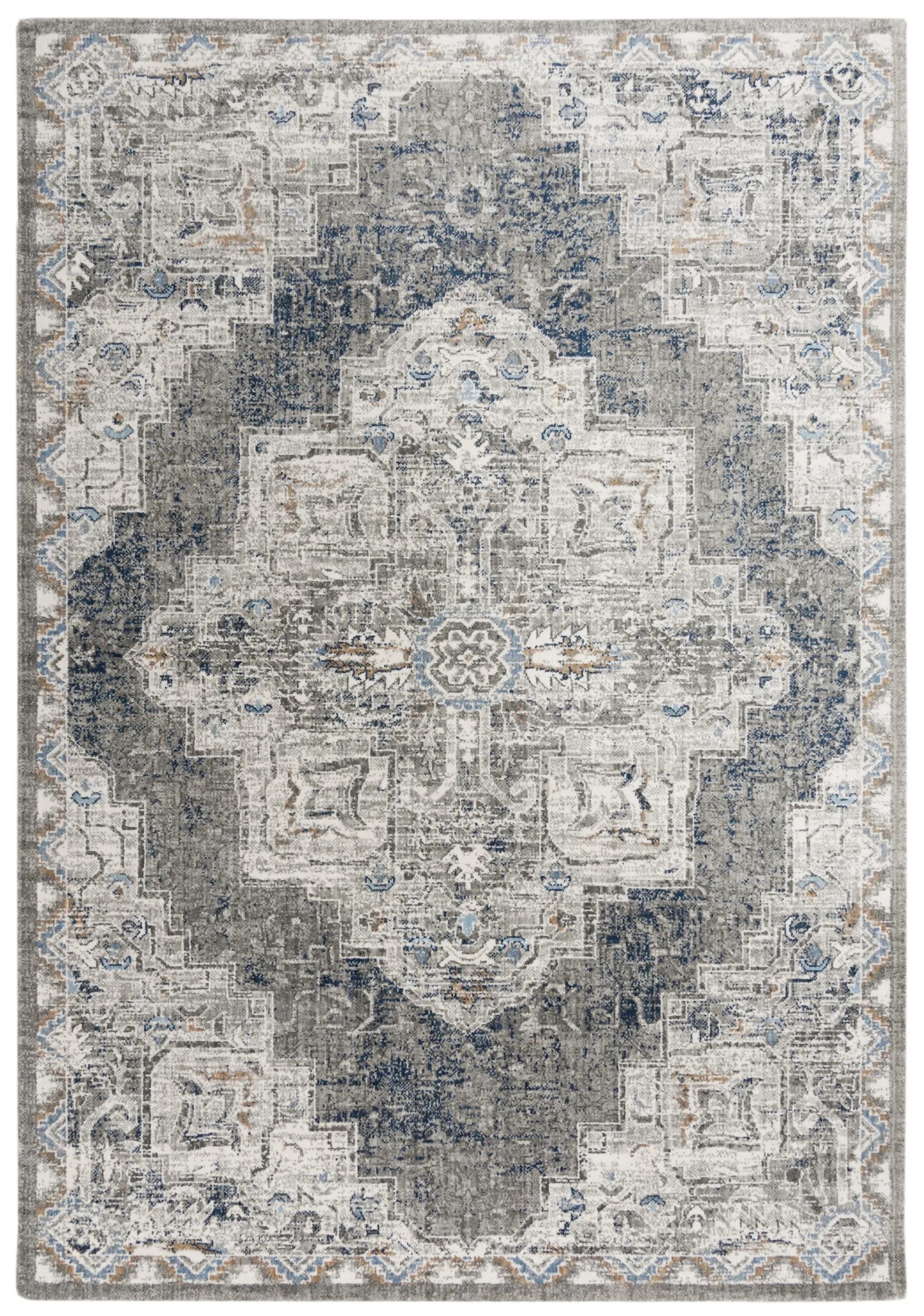 Anatolia Dk.Gray Medallion Recycled Polyester 8' x 10' Rectangle Rug