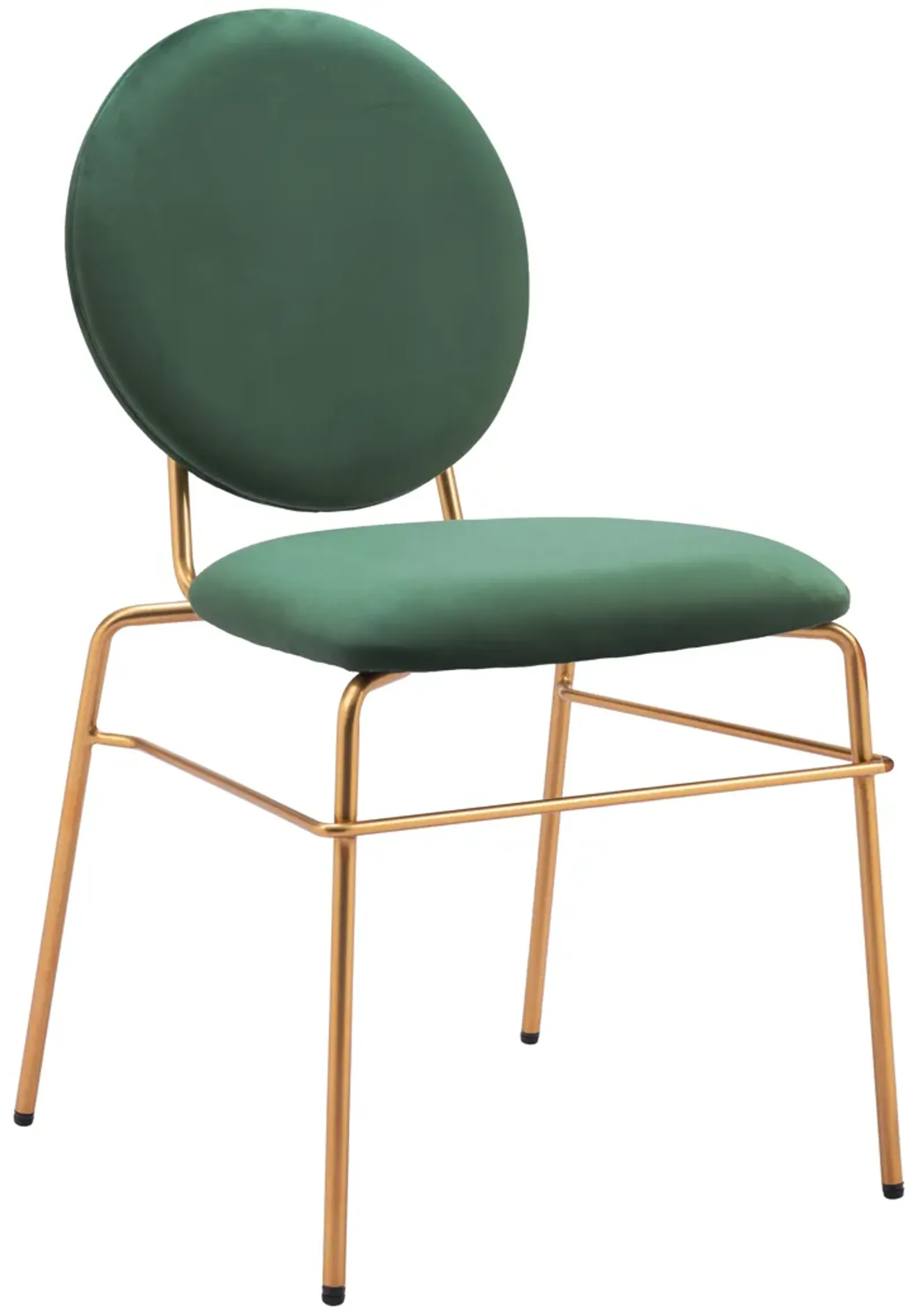 Odessa Dining Chair (Set of 2) Green & Gold