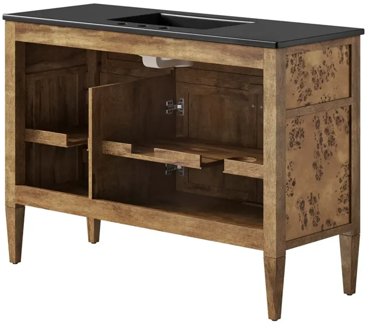 Elysian 48" Wood Single Sink Bathroom Vanity