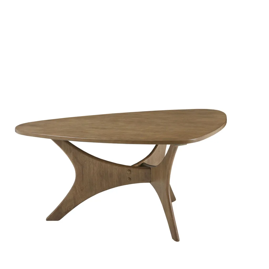 INK+IVY Blaze Light Brown Triangle Wood Coffee table