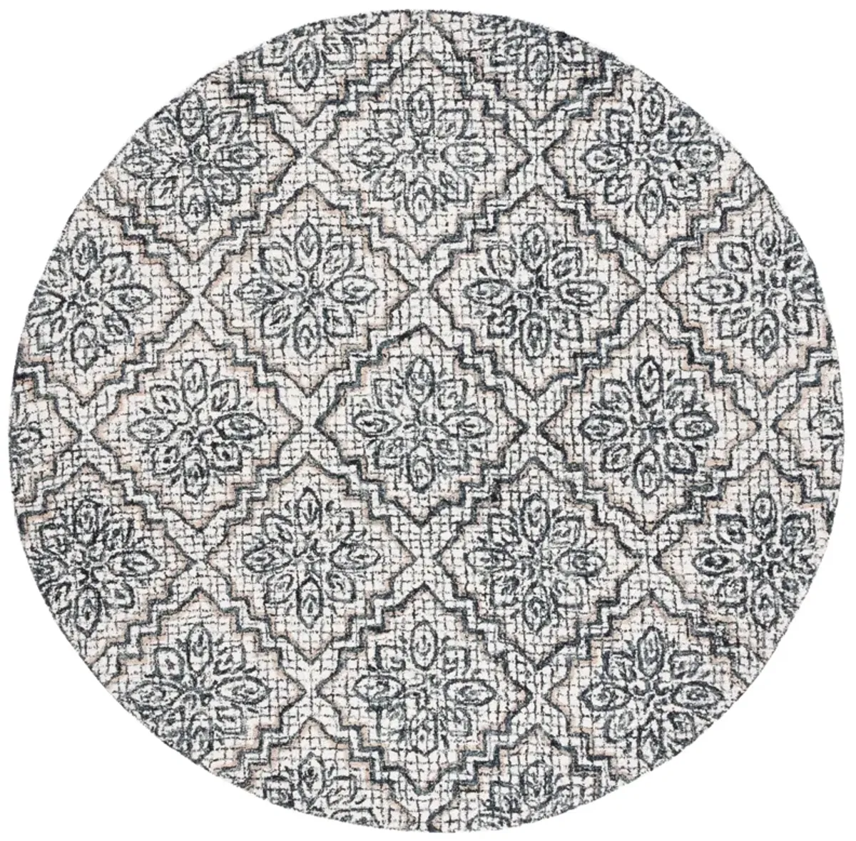 ABSTRACT Hand Tufted 6' x 6' Round area rug