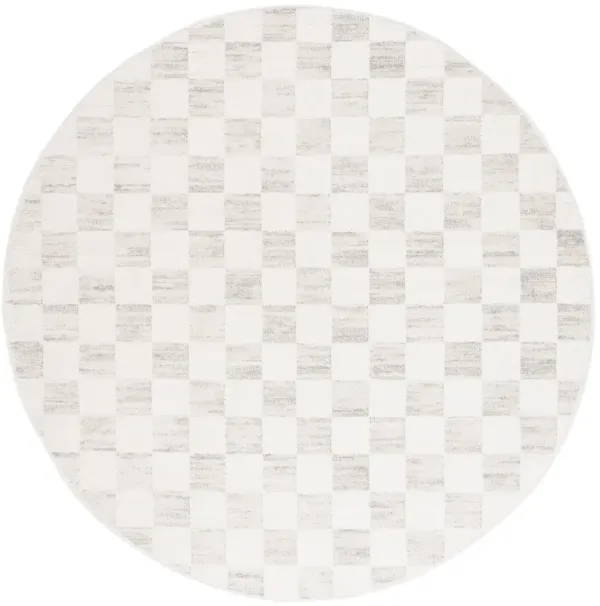 ELMHURST 560 IVORY  6'-7' x 6'-7' Round Round Rug