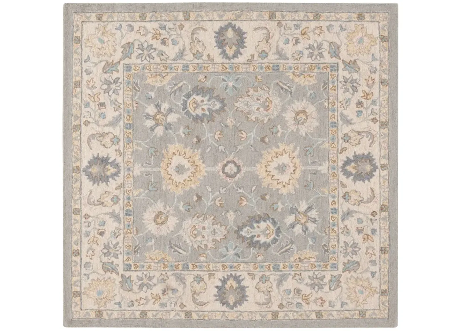 MARTHA STEWART 3367 GREY  6' x 6' Square Square Rug