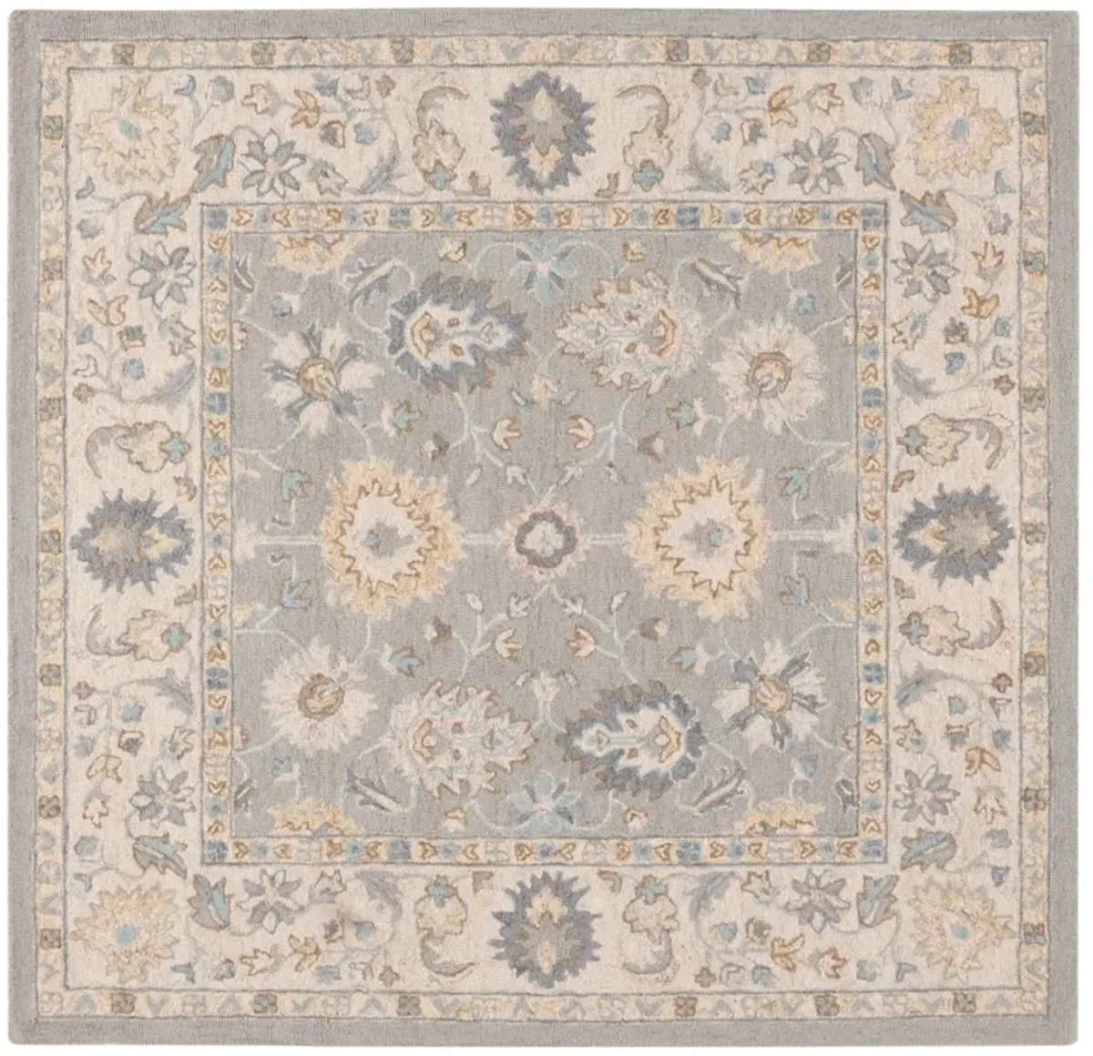 MARTHA STEWART 3367 GREY  6' x 6' Square Square Rug