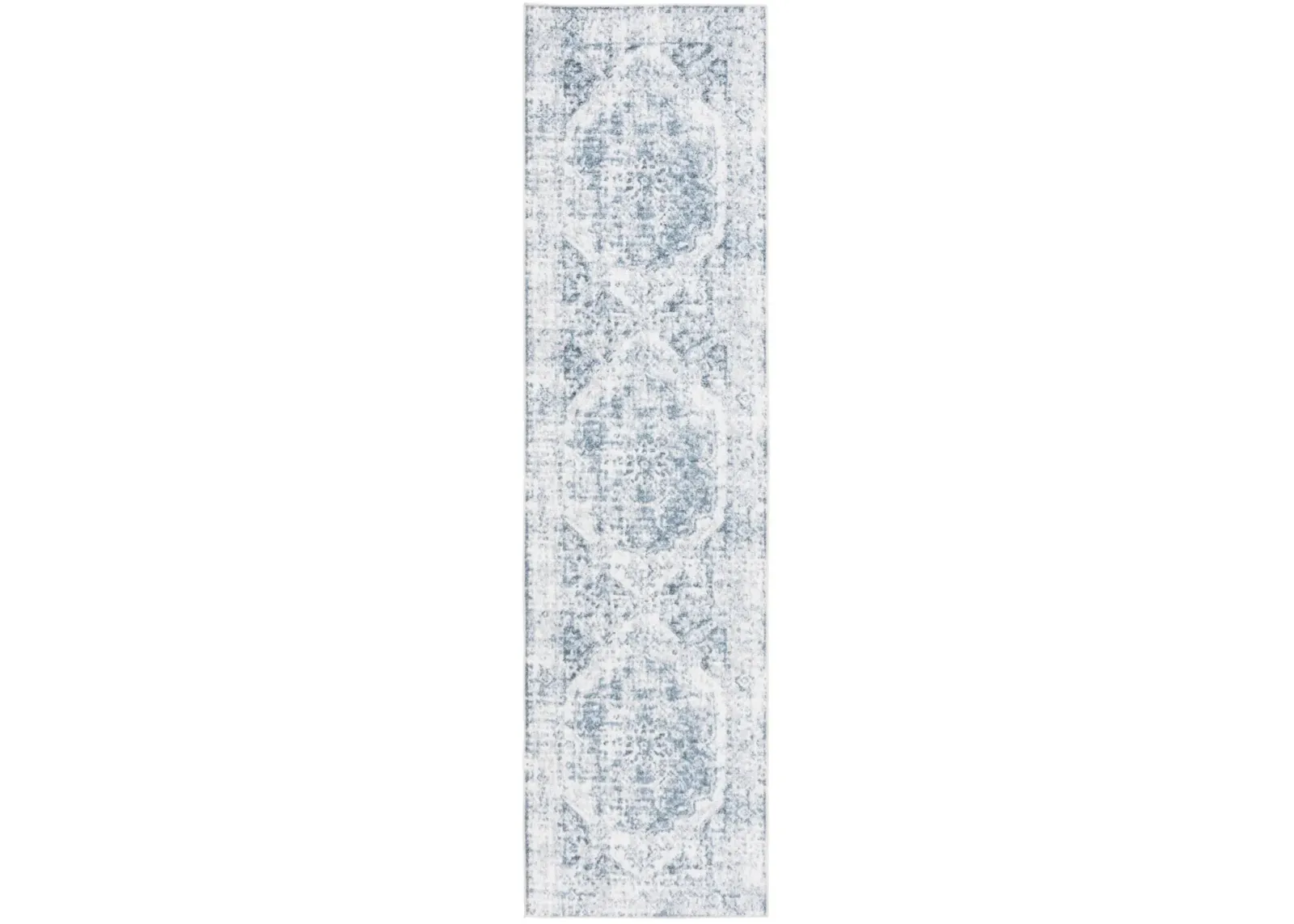 BALTIMORE 850 Blue 2'-2' X 8' Runner Rug