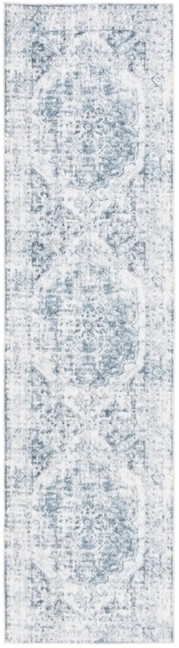 BALTIMORE 850 Blue 2'-2' X 8' Runner Rug