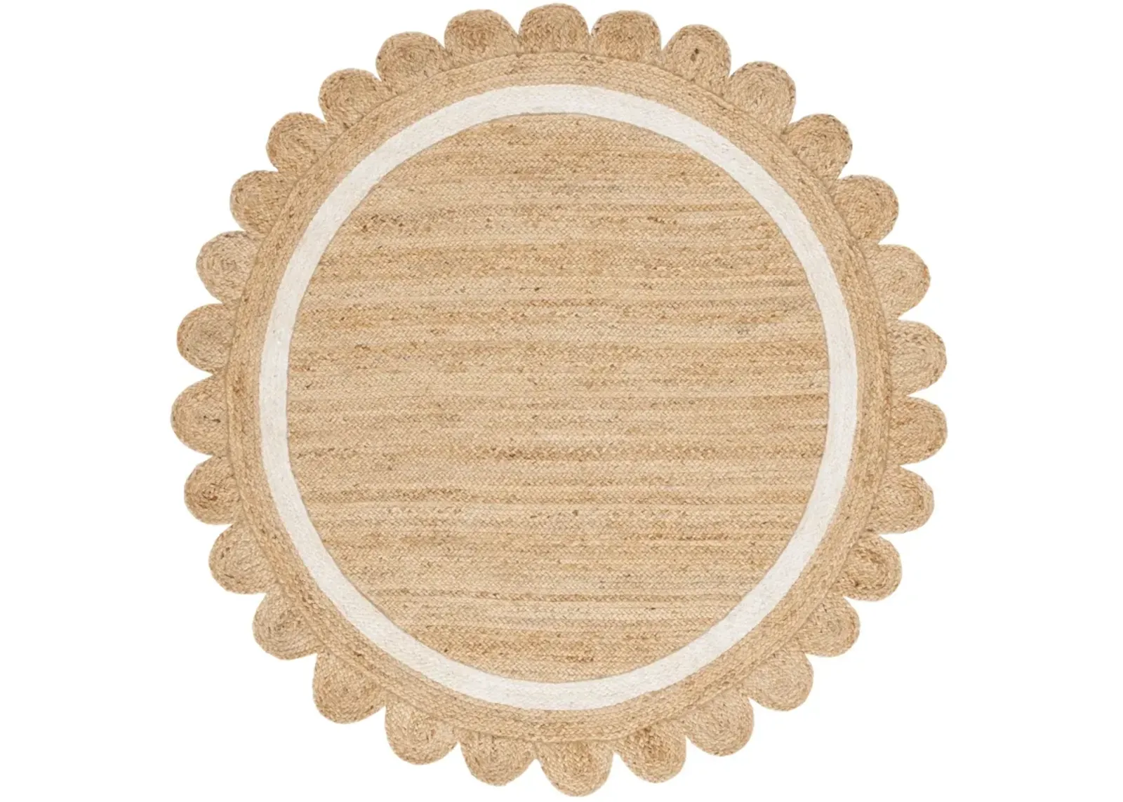 NATURAL FIBER 896 NATURAL  6' x 6' Round Round Rug