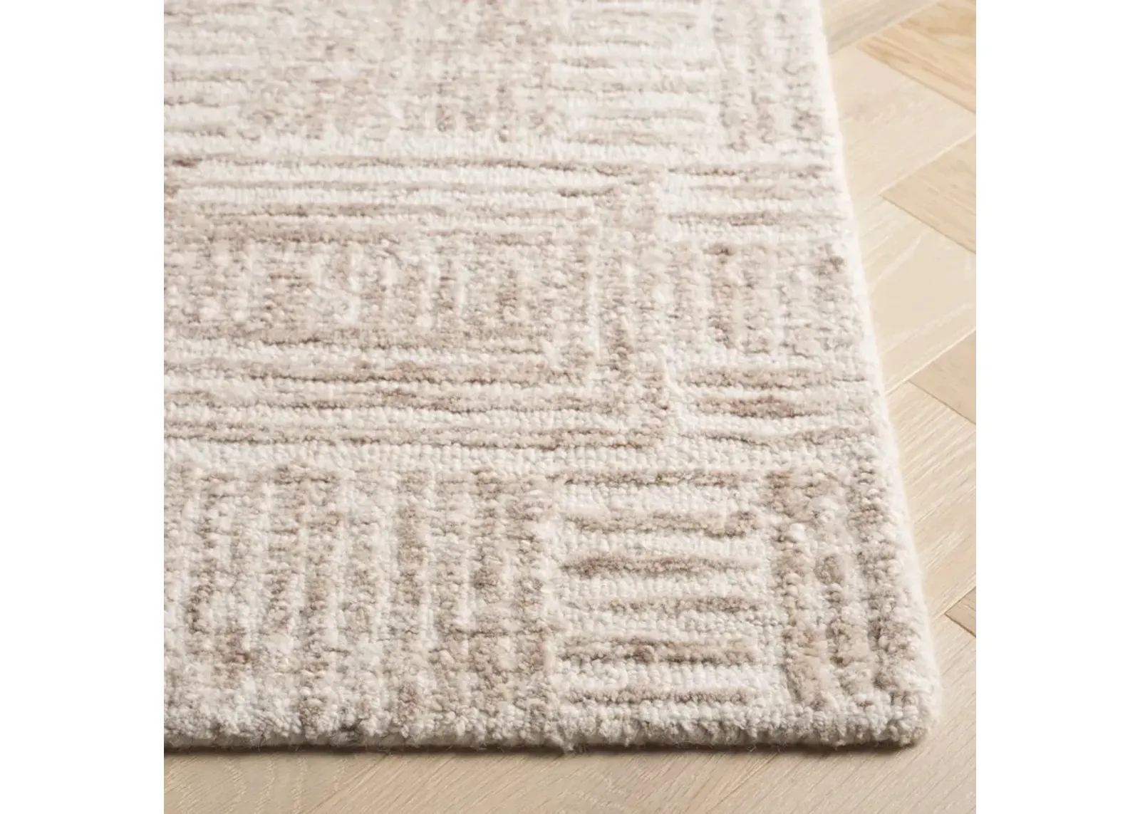 EBONY 907 IVORY  2'-3' x 9' Runner Rug