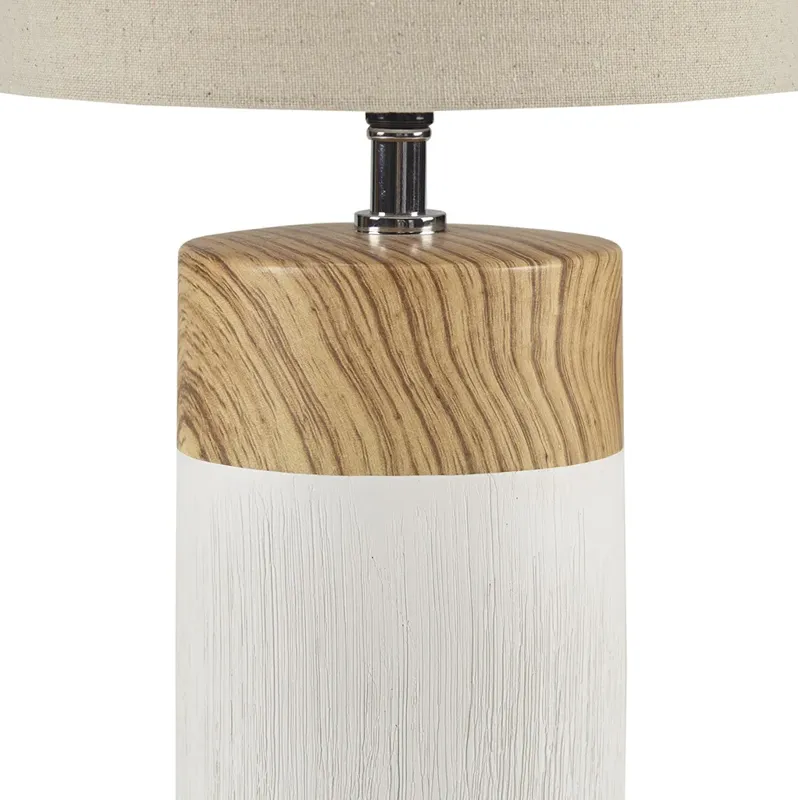 510 Design Nicolo White Textured Ceramic Table Lamp