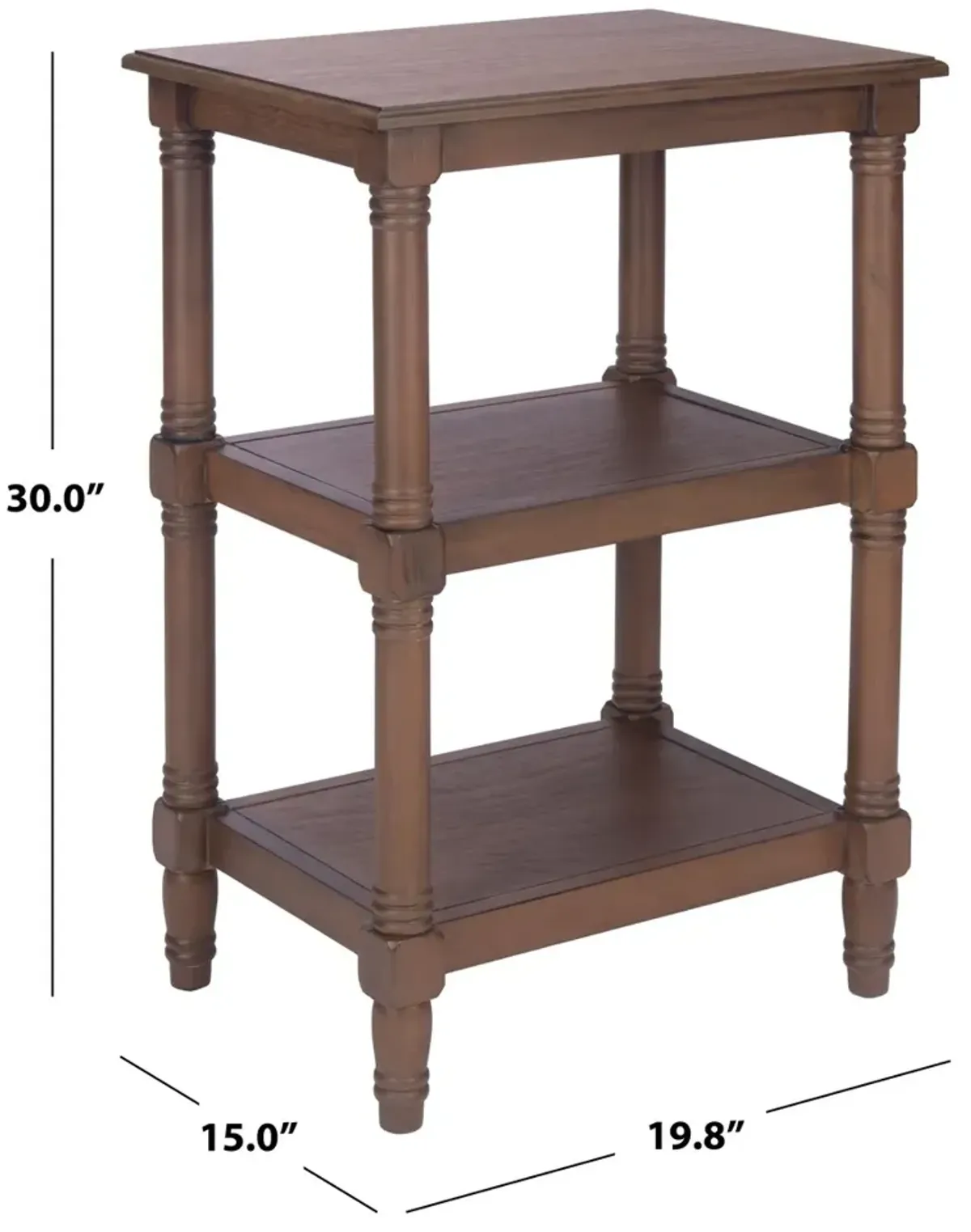 CASSIE 3 SHELF ACCENT TABLE