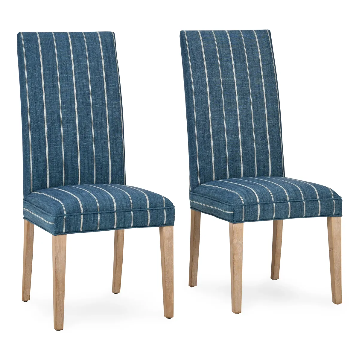 Muriel Upholstered Dining Chair Navy Blue Set of 2