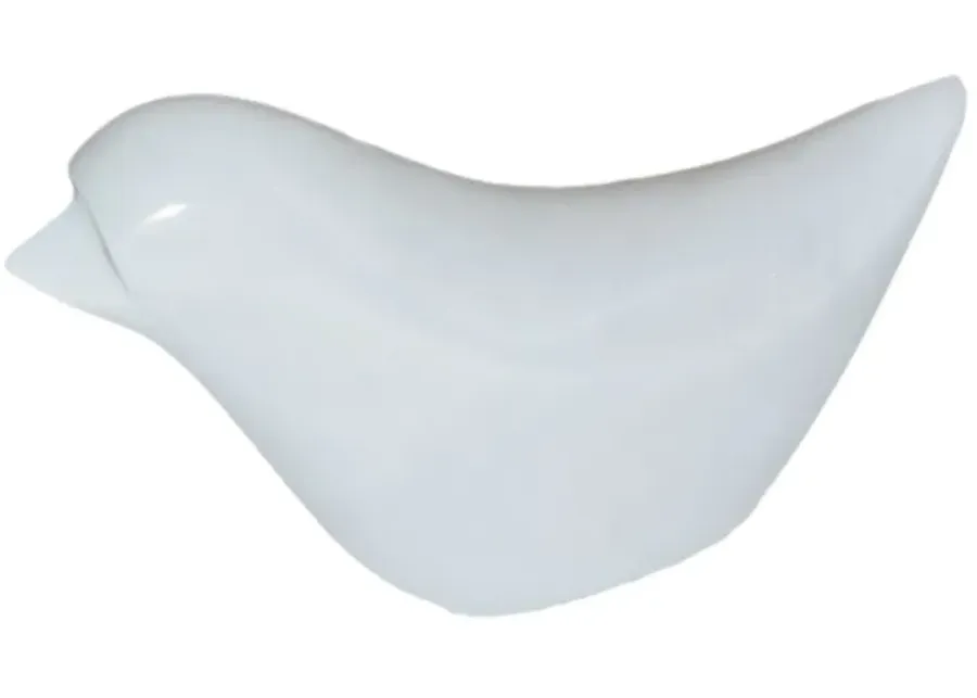 Marble, 7" Bird, White